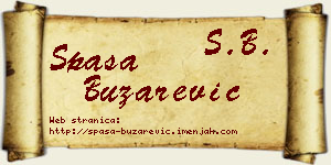 Spasa Buzarević vizit kartica